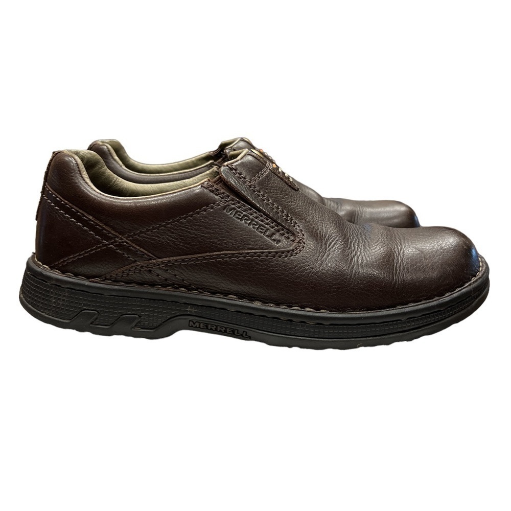 Merrell World Legend leather Brown Size 8 Shoes Men's